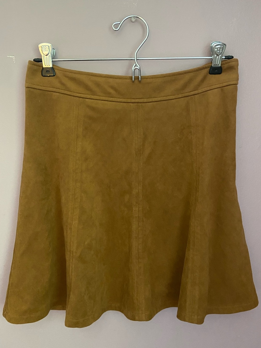 Lift Classic Suede Mini Skirt in Brown